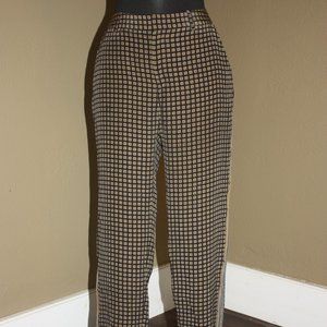 JOIE BLACK MOROCCAN PATTERN GEOMETRIC PATTERN SILK PANTS - 4 SMALL